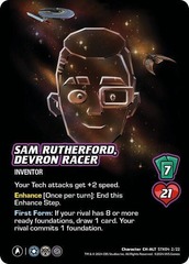 Sam Rutherford, Devron Racer (Alternate Art) - STK04 2/22 - C - Holofoil